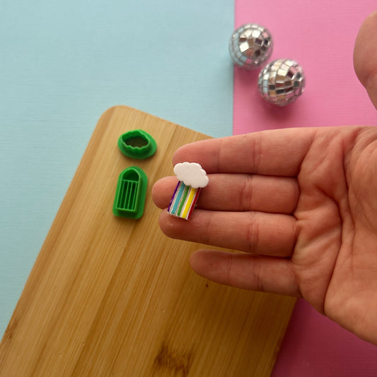 Rainbow Earring Jacket Clay Cutter