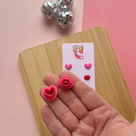 Valentine Mini Stud Clay Cutters