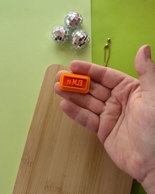 Street Sign Clay Cutter