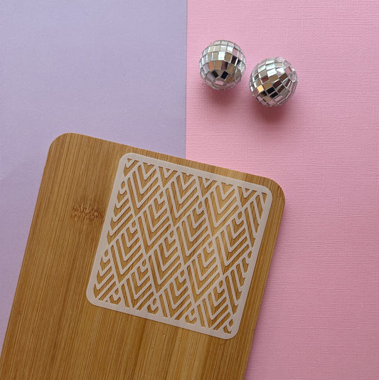 Chevron Lines Stencil