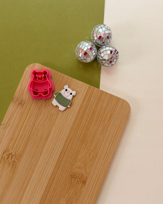 Winter Bear Clay Cutter