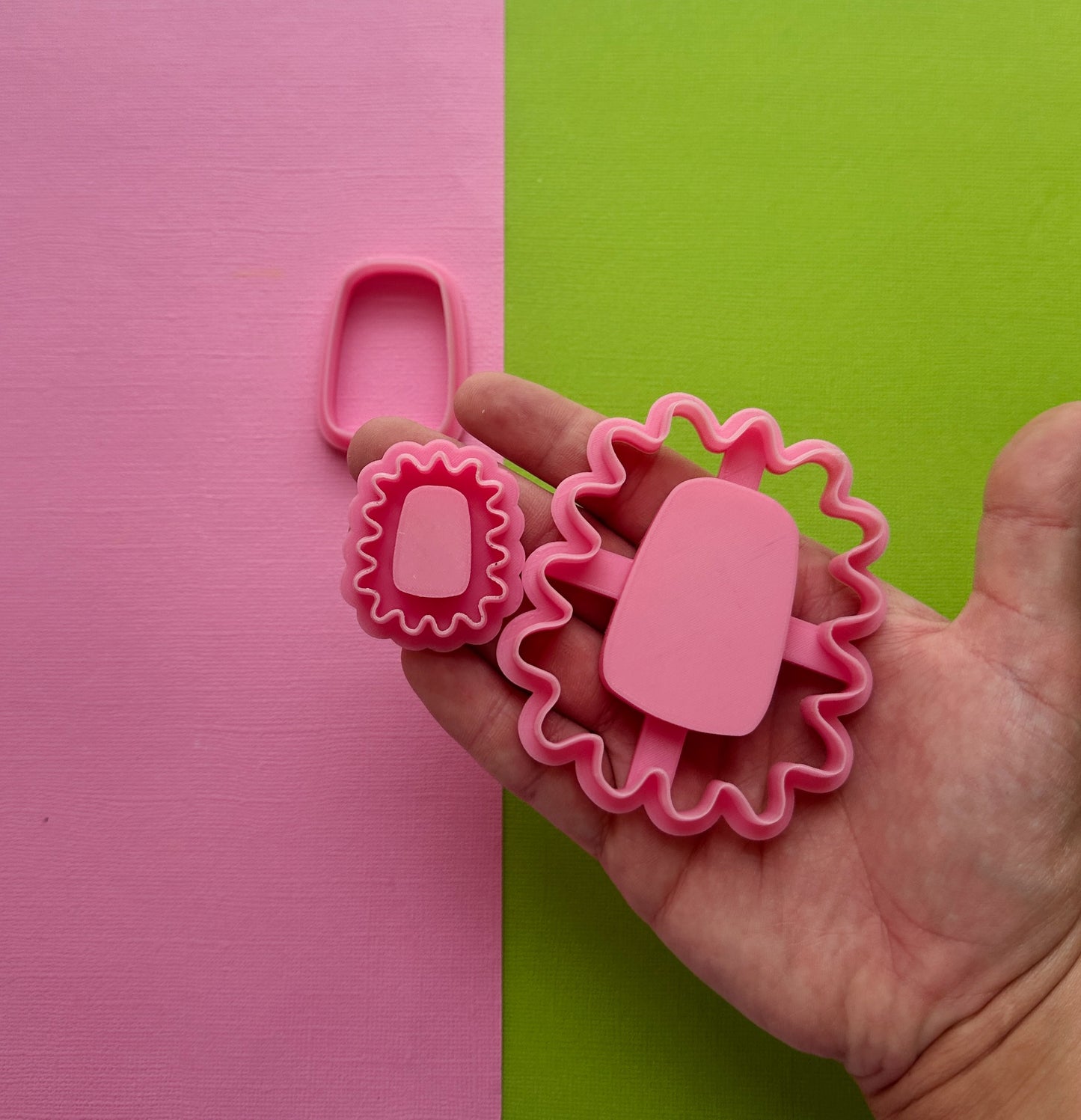 Squiggle Bezel Stud Clay Cutter Set