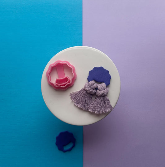 Wavy Macrame Clay Cutter