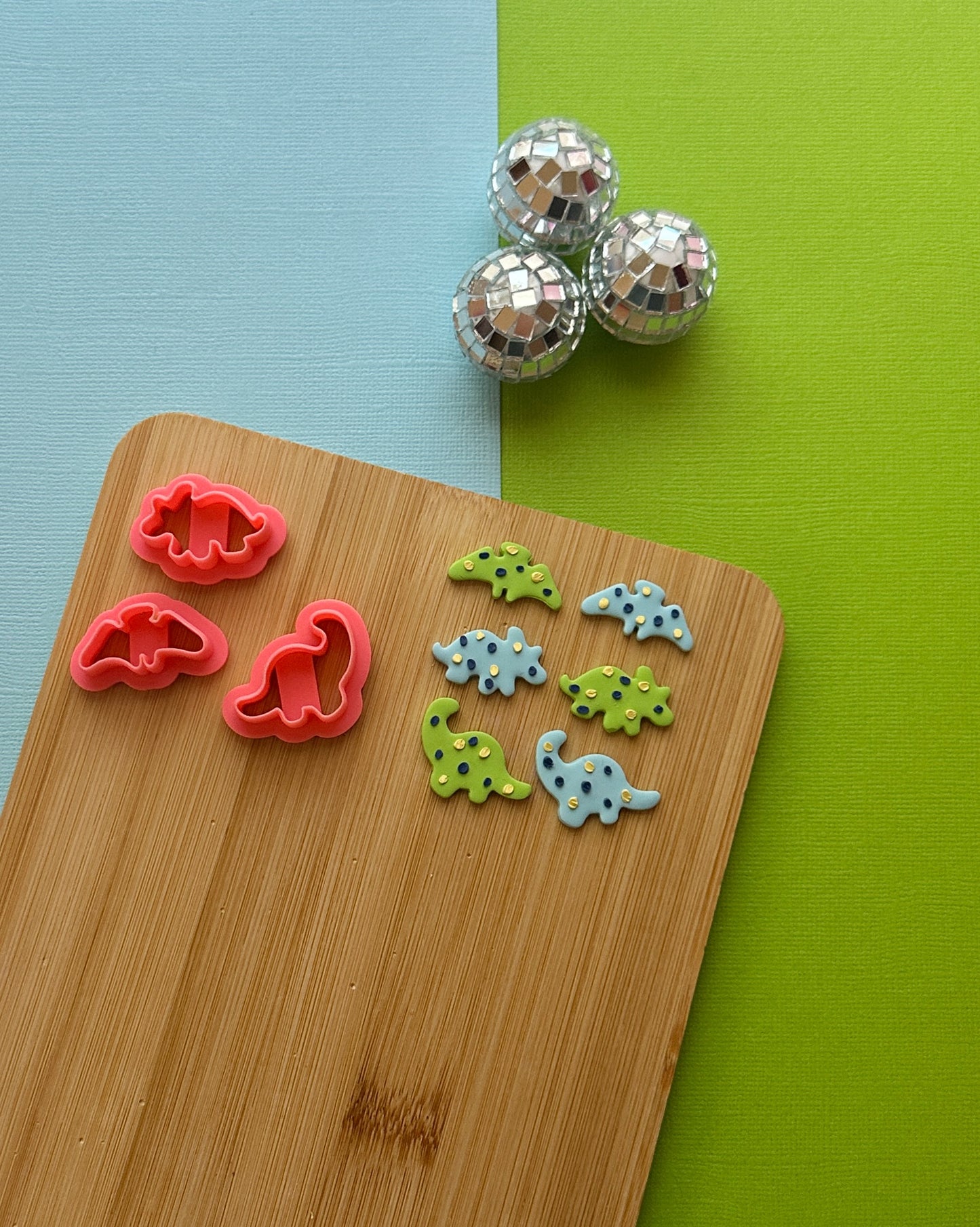 Dinosaur Frosted Animal Cookie Clay Cutter Set