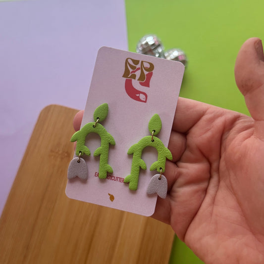 Tulip Dangle | Polymer Clay Earrings