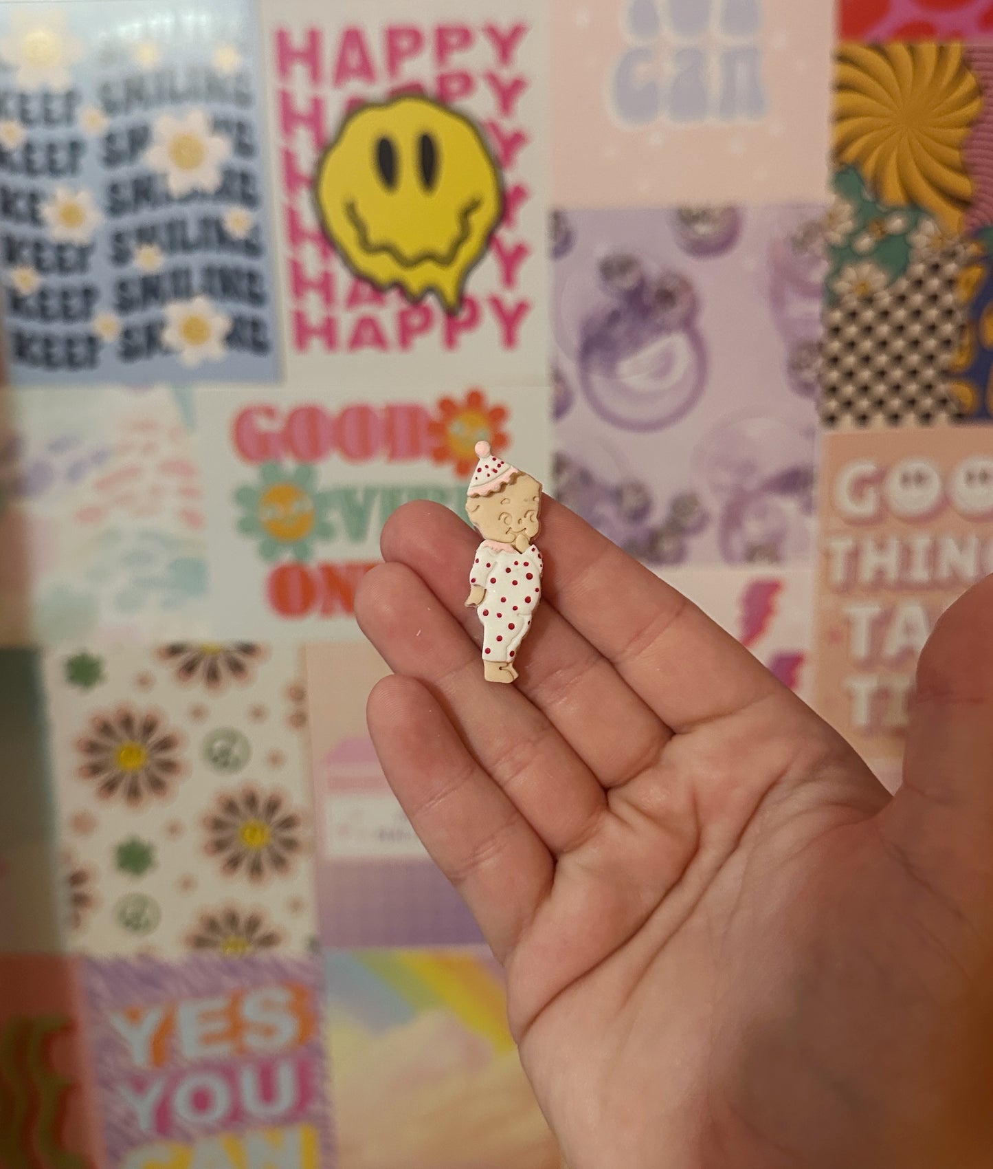 Giggling Kewpie Clown Outfit Clay Cutter Set