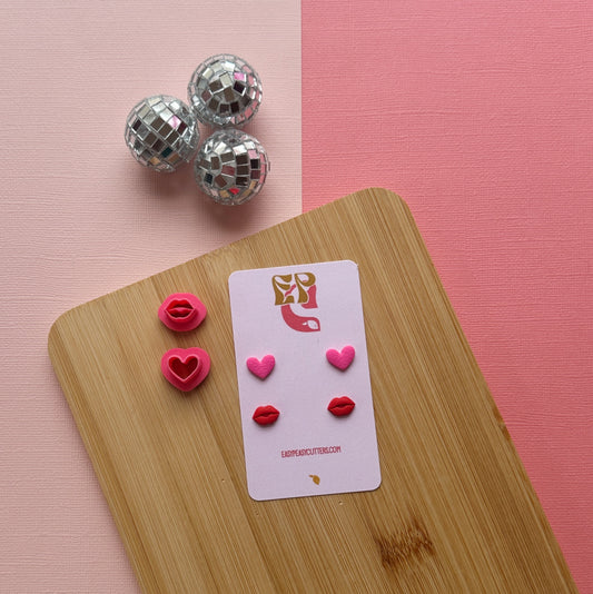 Valentine Mini Stud Clay Cutters