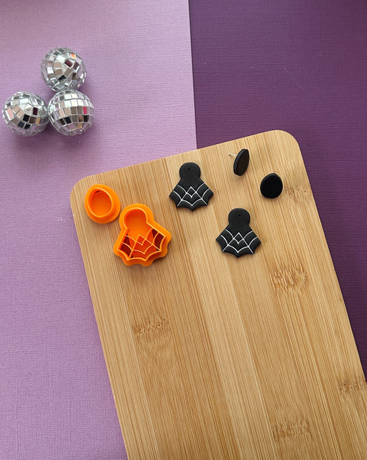 Spider Web Earring Jacket Clay Cutter Set