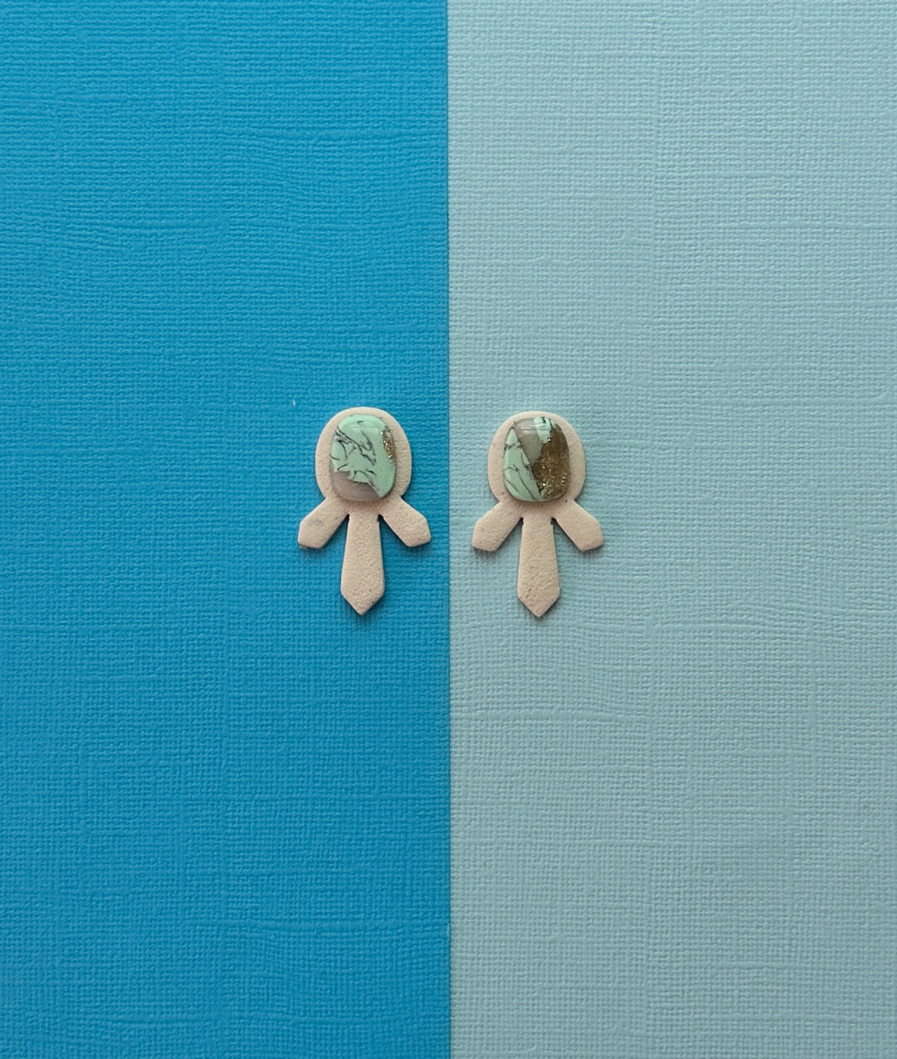 Spiky Stud | Polymer Clay Earrings