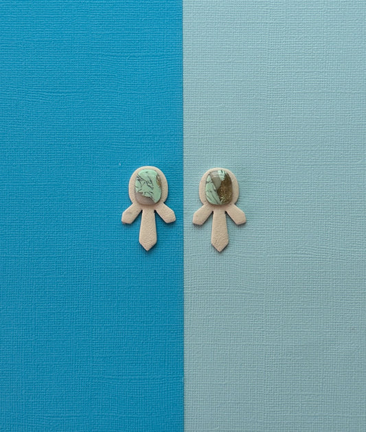 Spiky Stud | Polymer Clay Earrings