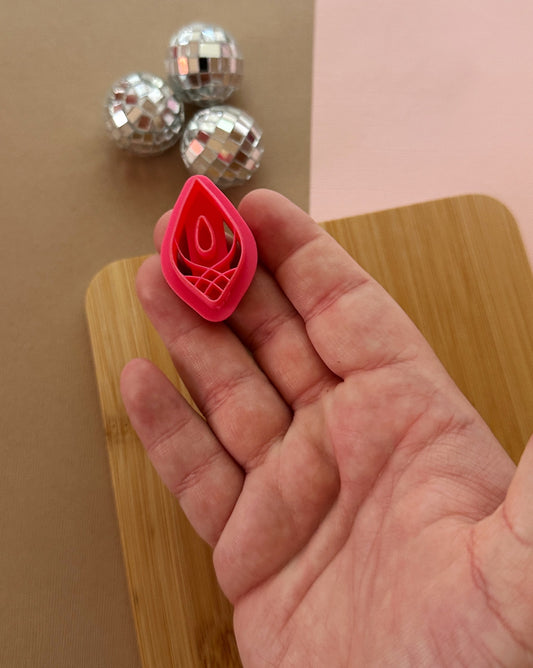 Bridal Diamond Shape Clay Cutter