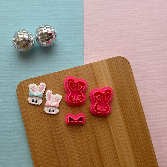 Fluffy Bunny Clay Cutter Set