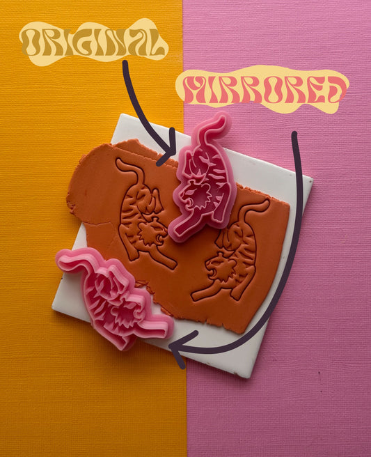 Traditional Tattoo Tiger Clay Cutter