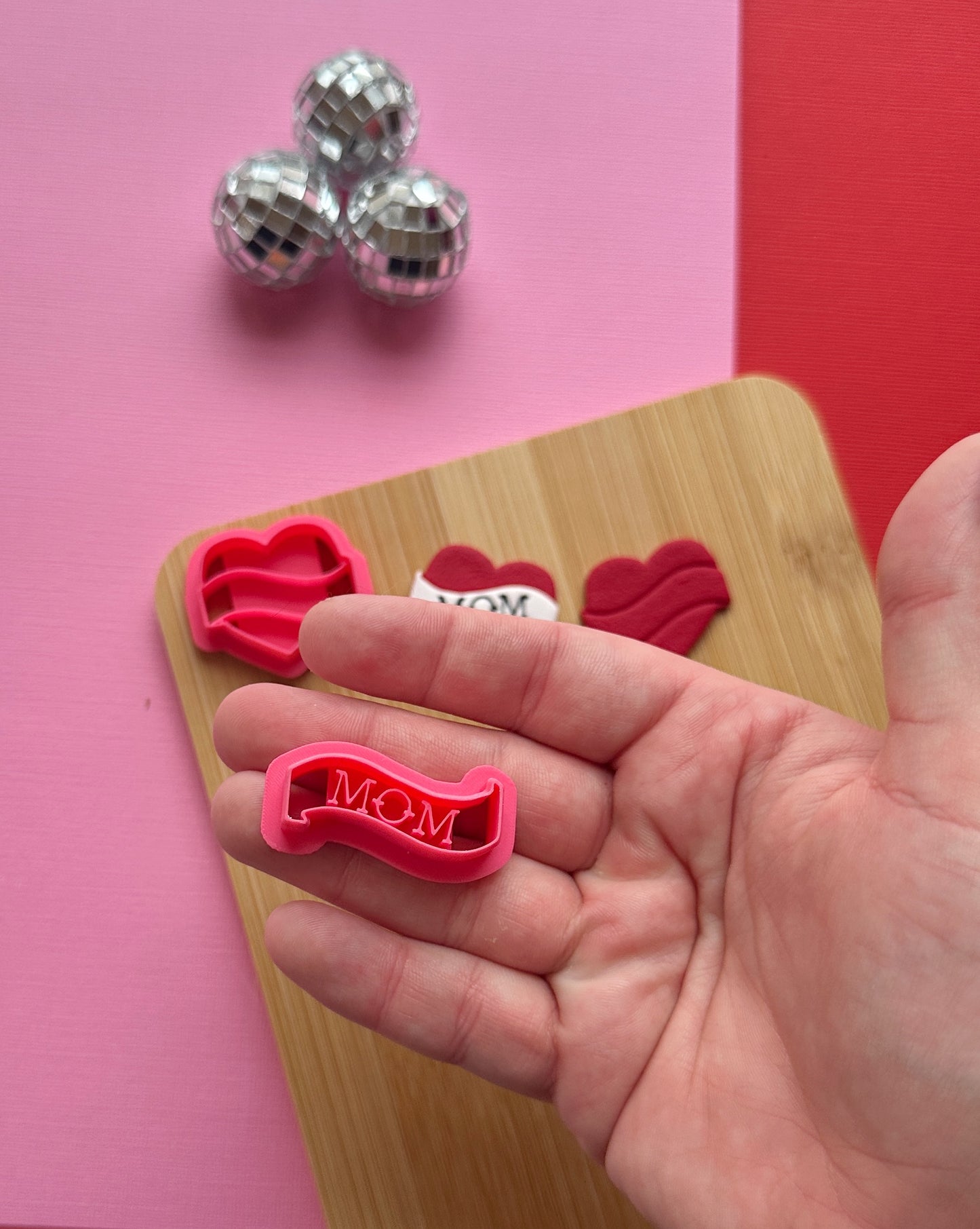 Mom Heart Clay Cutter Set