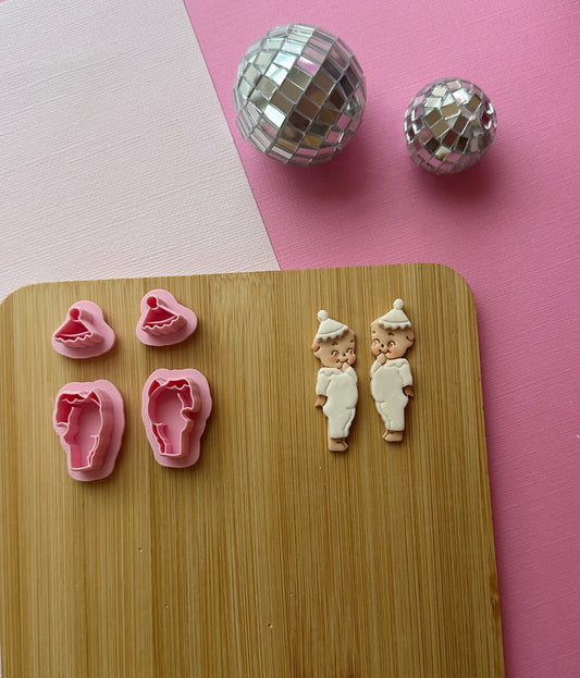 Giggling Kewpie Clown Outfit Clay Cutter Set