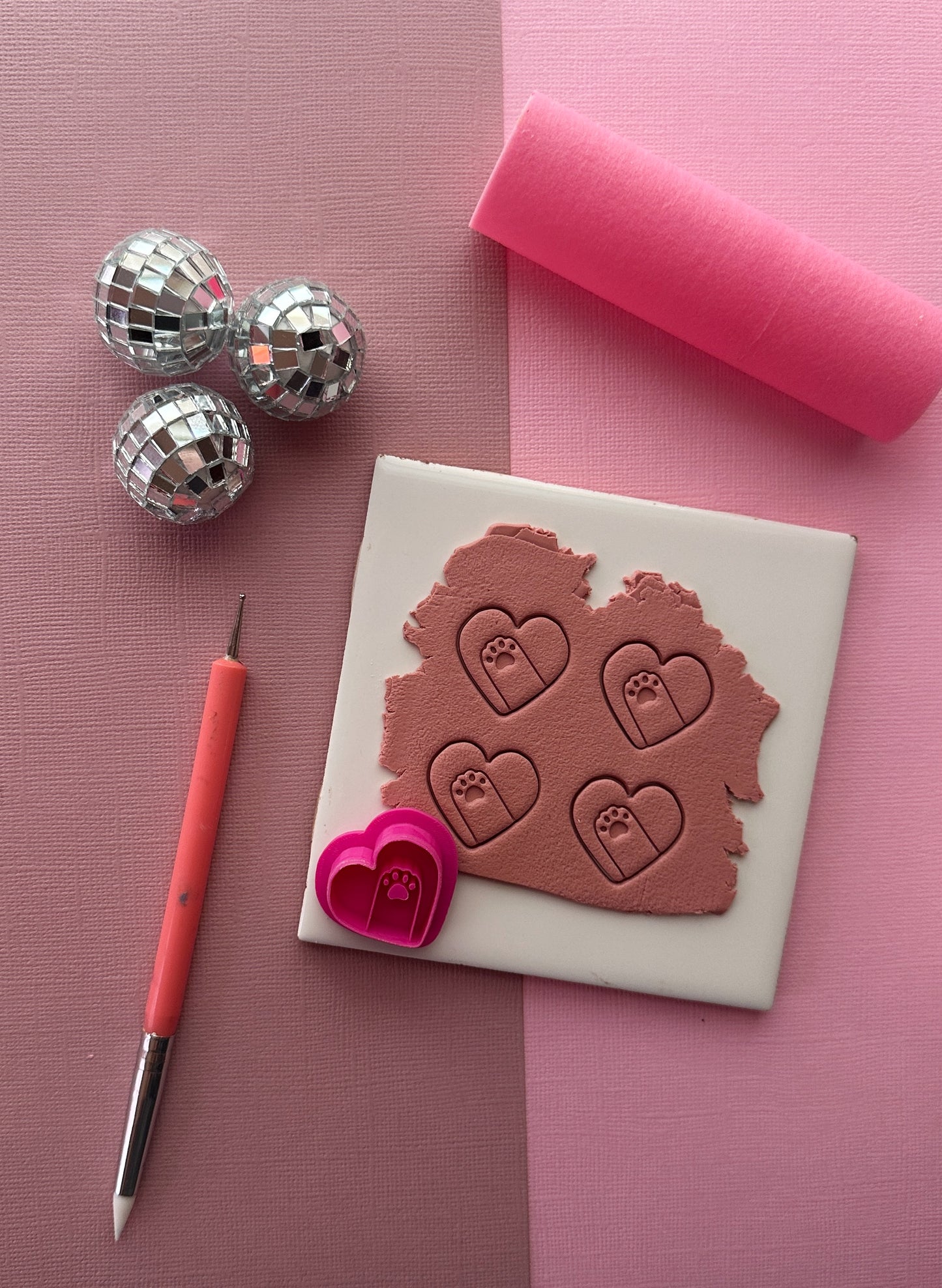Paw Heart Clay Cutter