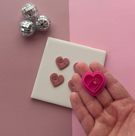 Paw Heart Clay Cutter