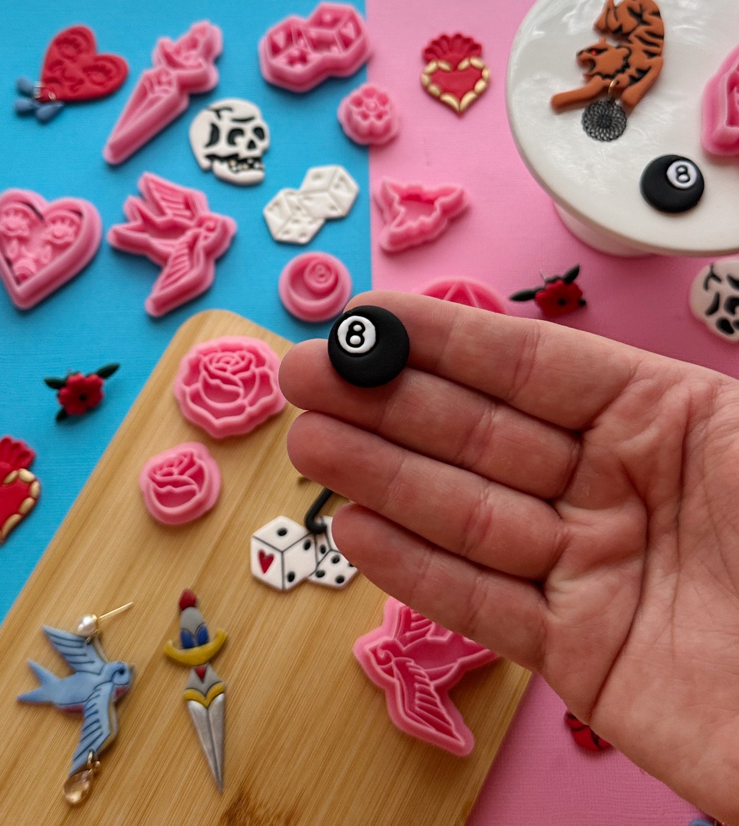 8 Ball Stud Clay Cutter Set