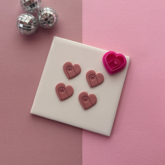 Paw Heart Clay Cutter