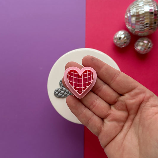 Disco Heart Clay Cutter