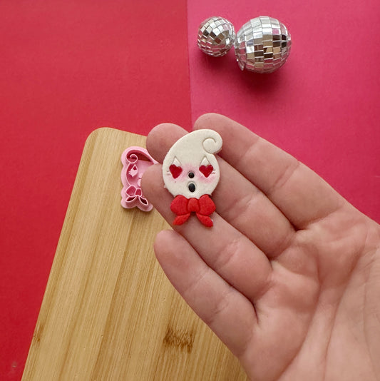 Valentine Vintage Ghost Clay Cutter