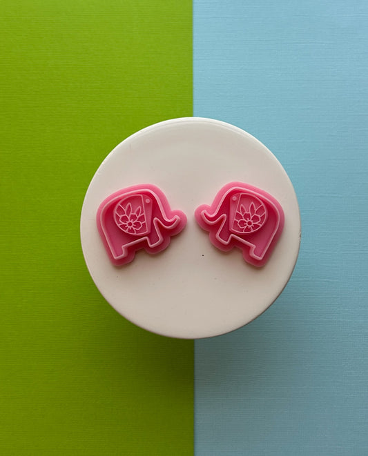 Folk Art Elephant Clay Cutter