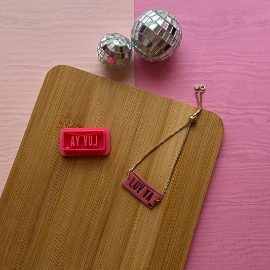 Valentine Vanity Plate Clay Cutter