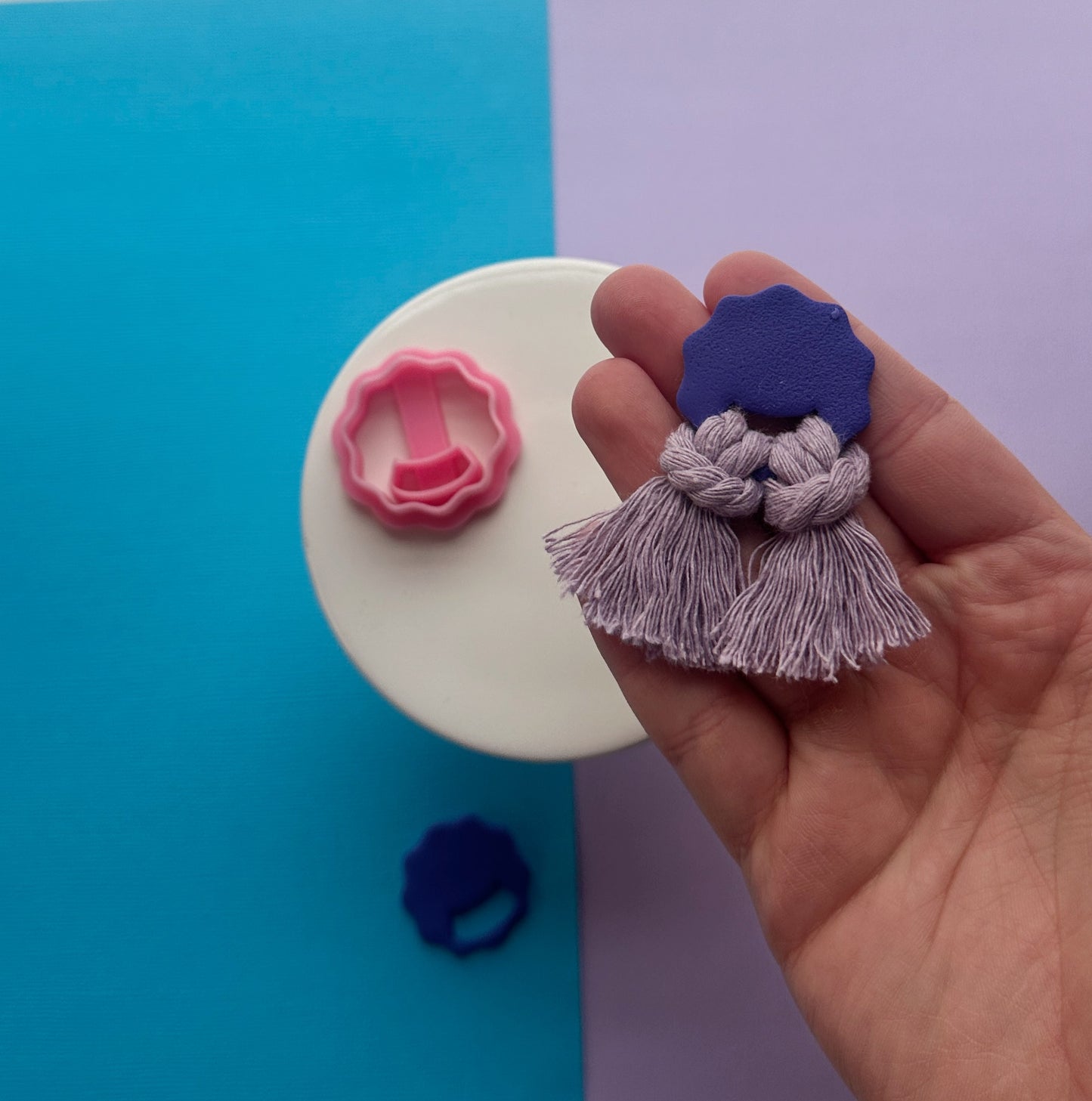 Wavy Macrame Clay Cutter