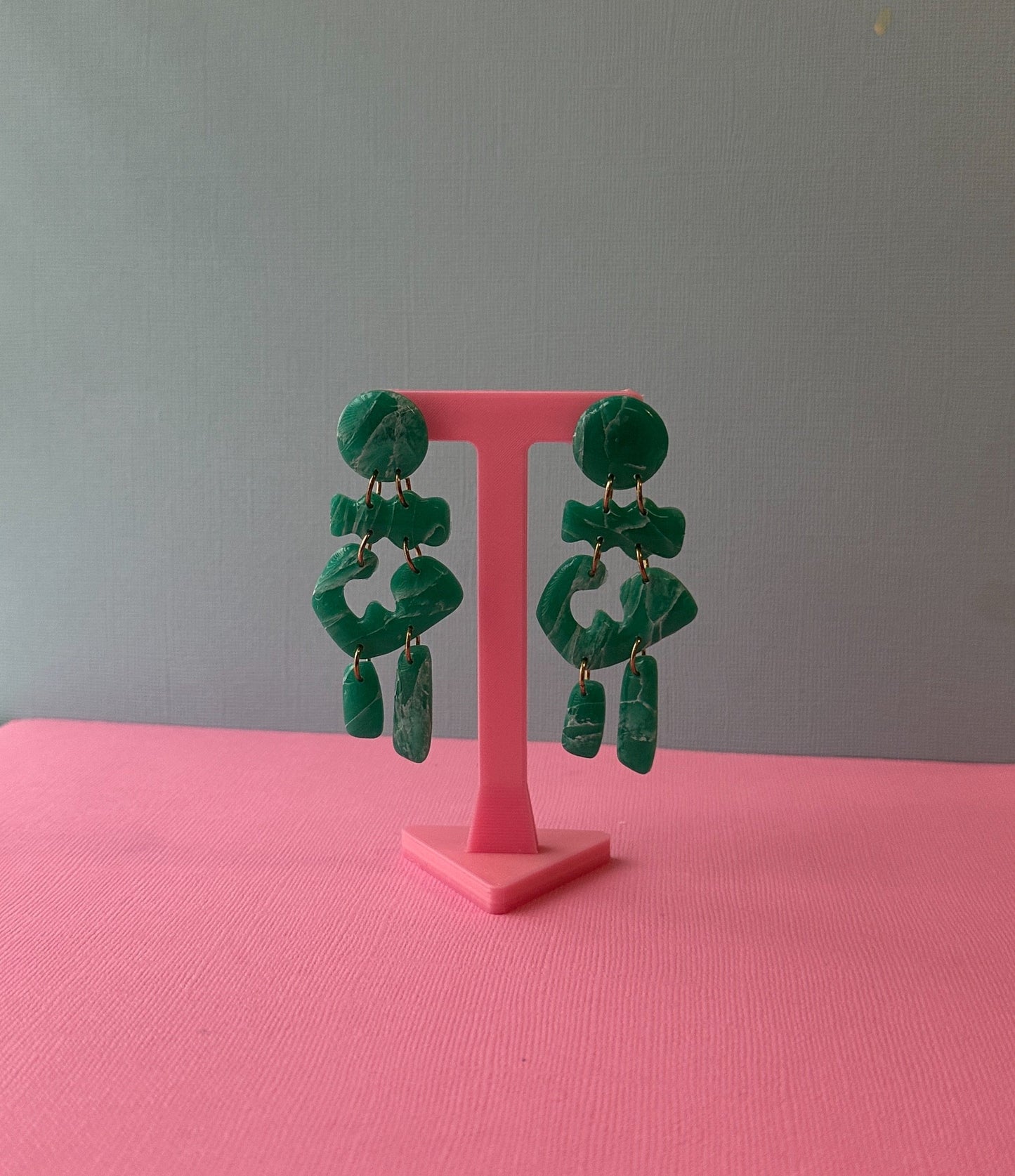 Wren in Teal | Polymer Clay Earrings