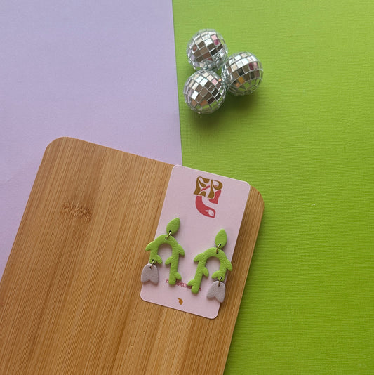 Tulip Dangle | Polymer Clay Earrings