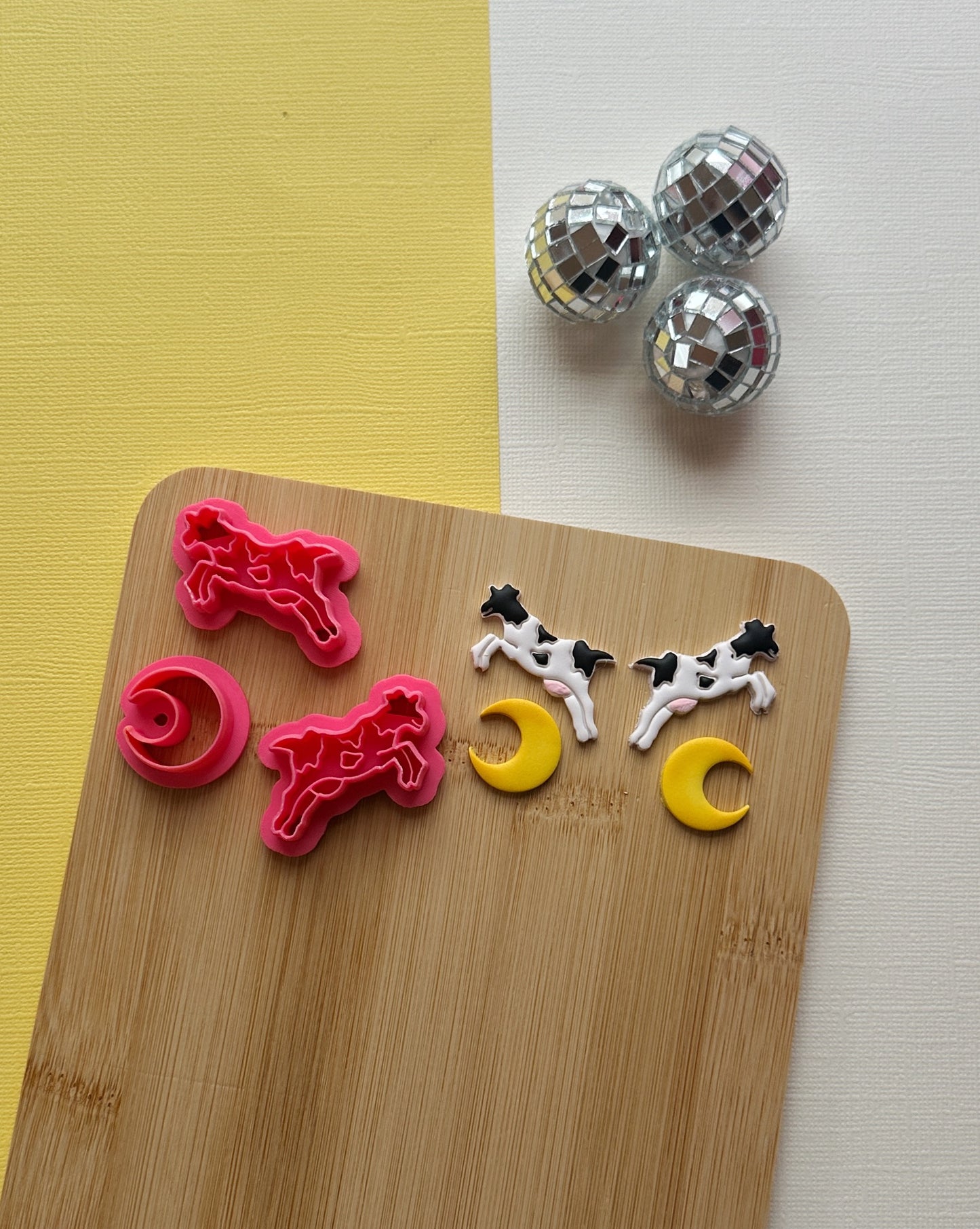 Cow and Moon Clay Cutter Set