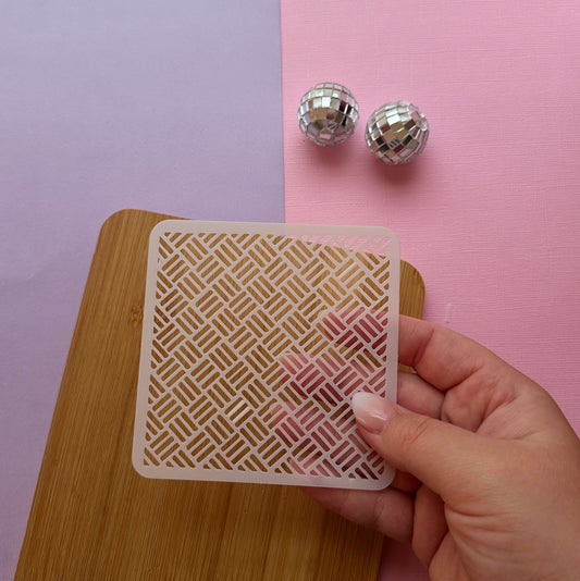 Angled Lines Stencil