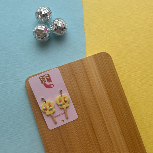 Bird Wonky Popsicle | Polymer Clay Earrings