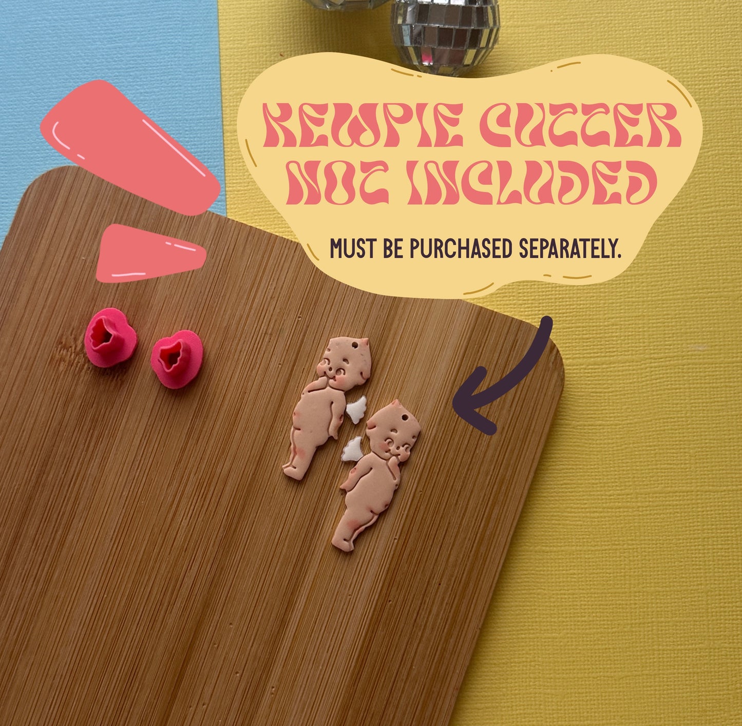 Giggling Kewpie Wings Outfit Clay Cutter Set