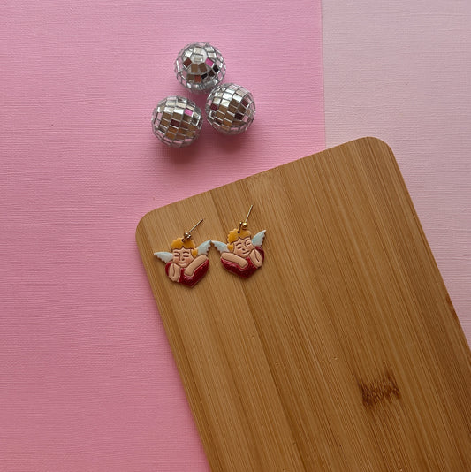 Angel Heart | Polymer Clay Earrings