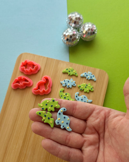 Dinosaur Frosted Animal Cookie Clay Cutter Set