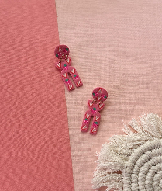 Fruity in Pink | Polymer Clay Earrings