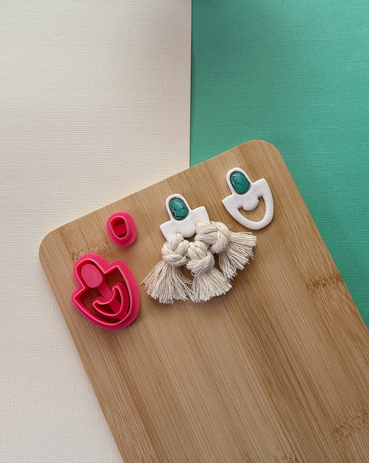 Macrame Western Bezel Clay Cutter Set