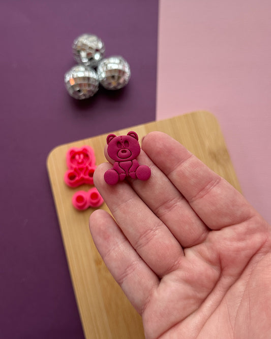 Layered Teddy Bear Clay Cutter Set