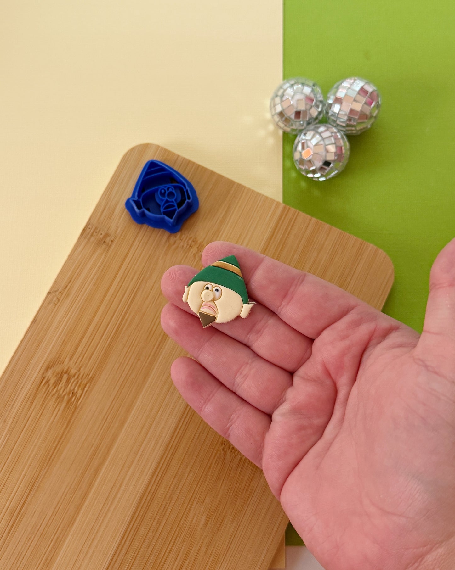 Grumpy Elf Clay Cutter