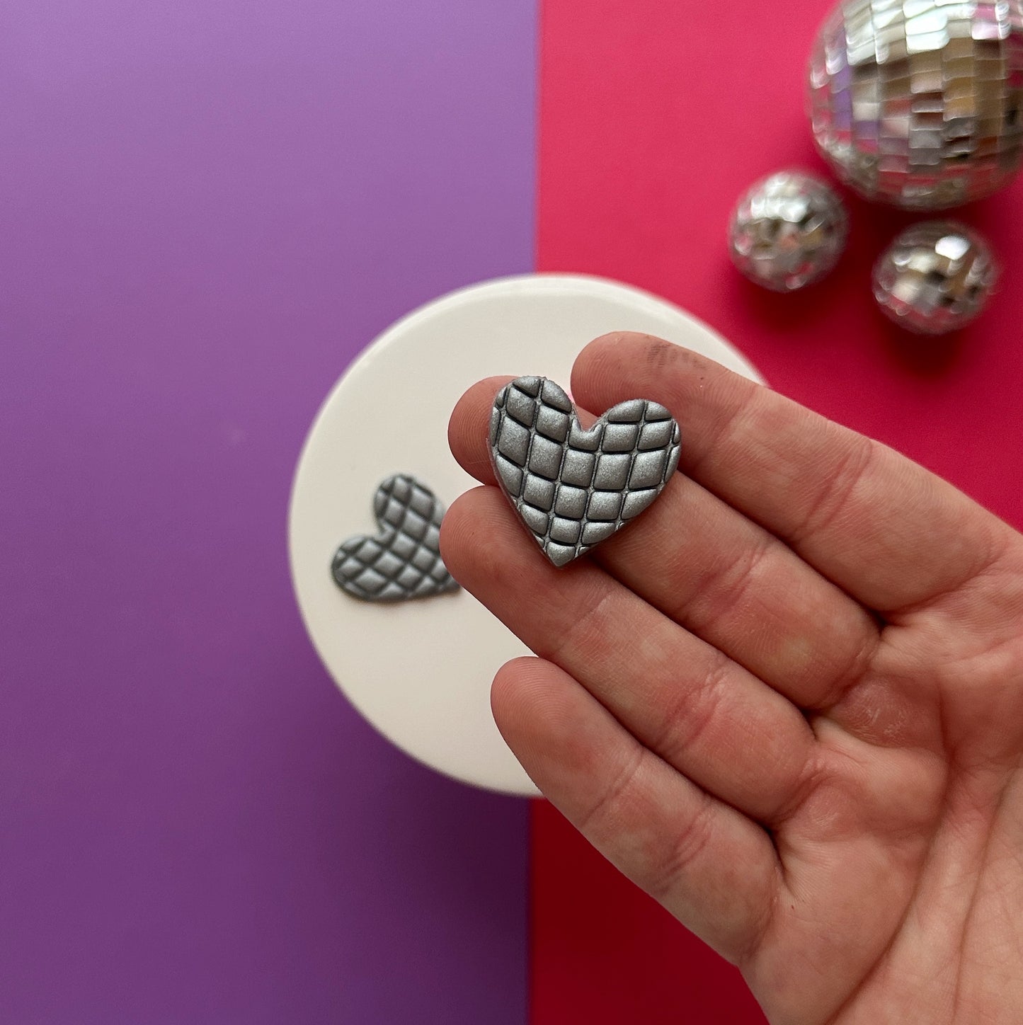 Disco Heart Clay Cutter