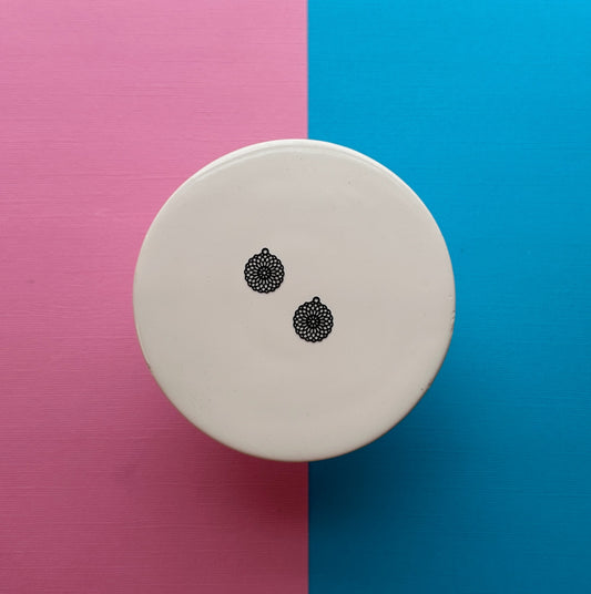 Black Circle Charm (10 PCS)