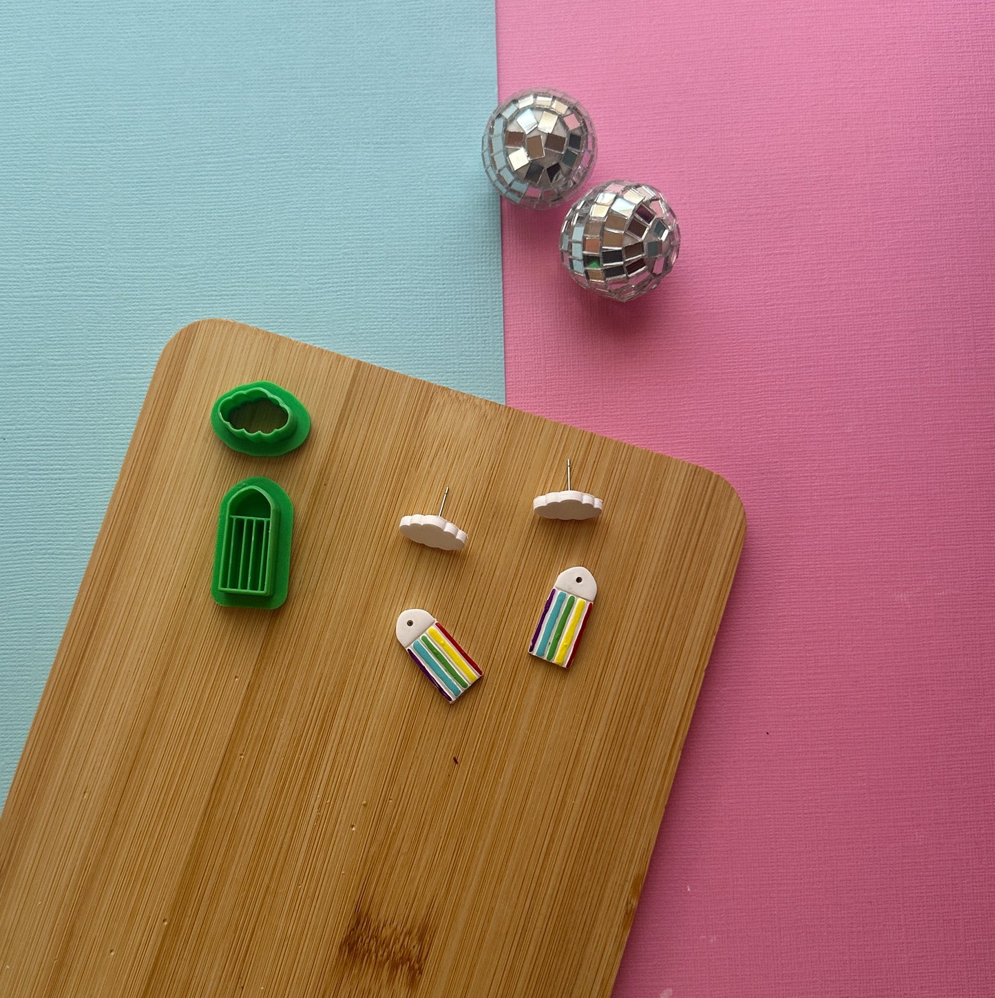 Rainbow Earring Jacket Clay Cutter