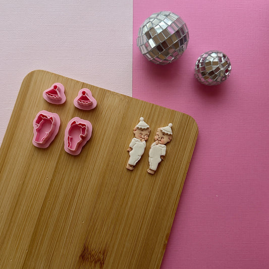 Giggling Kewpie Clown Outfit Clay Cutter Set