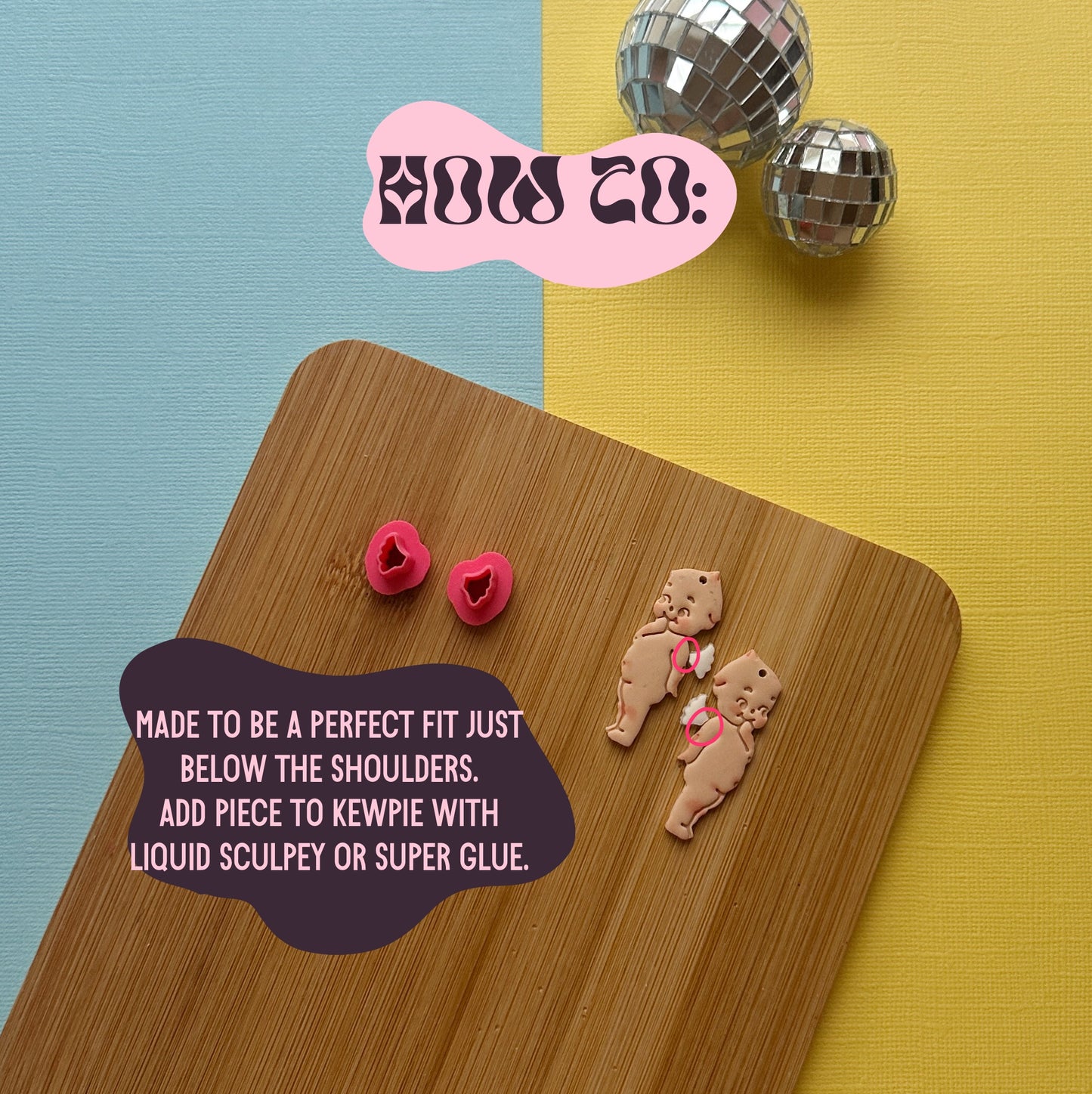 Giggling Kewpie Wings Outfit Clay Cutter Set