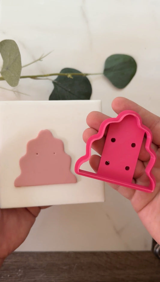 Squiggle Earring Card Clay Cutter