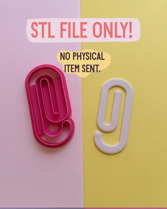 Paperclip Bookmark STL FILE | DIGITAL DOWNLOAD