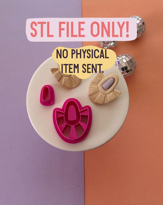 Statement Macrame Bezel STL FILE | DIGITAL DOWNLOAD