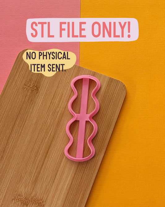 Squiggle Bookmark STL FILE | DIGITAL DOWNLOAD