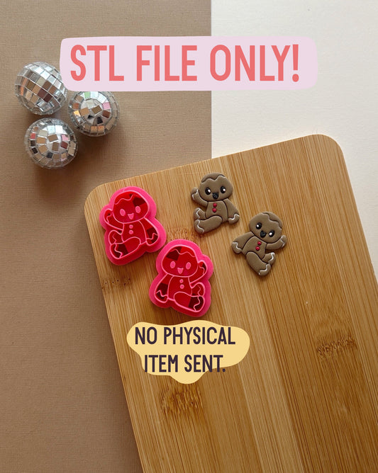 Happy Gingerbread STL FILE | DIGITAL DOWNLOAD